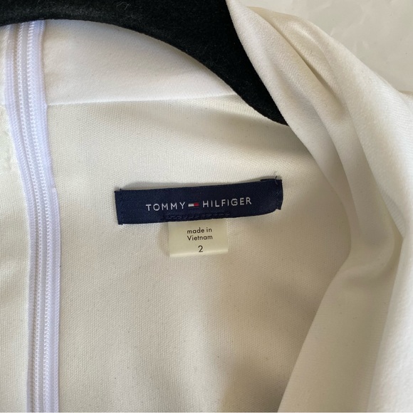 Tommy Hilfiger Two-Tone Navy Blue & White Jumpsuit With Belt Stretch Size 2 - Picture 5 of 13